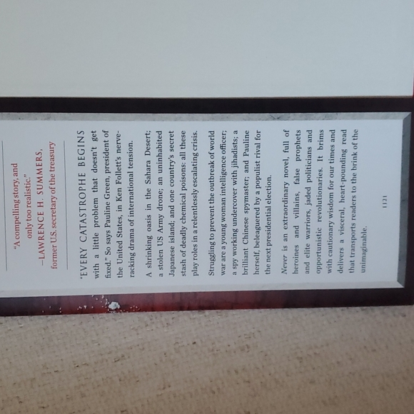 NEVER by Ken Follett - Picture 4 of 8